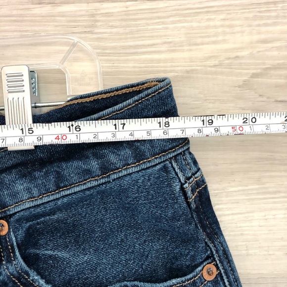 American Eagle Outfitters Dark Blue Jean Shorts - Picture 4 of 8